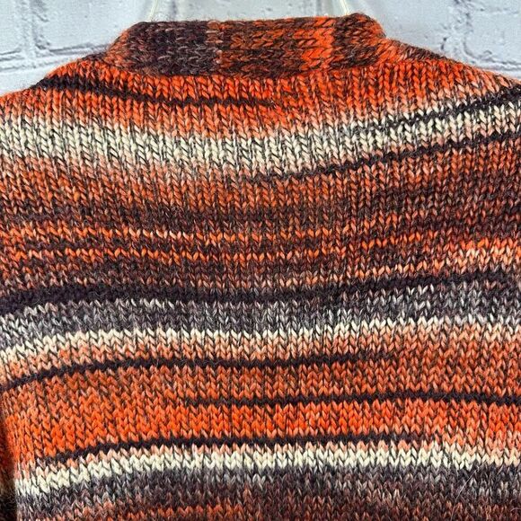 BB Dakota X Steve Madden Canyon Cutie Cardigan Stripe Open Front Orange M NWT - Picture 10 of 10